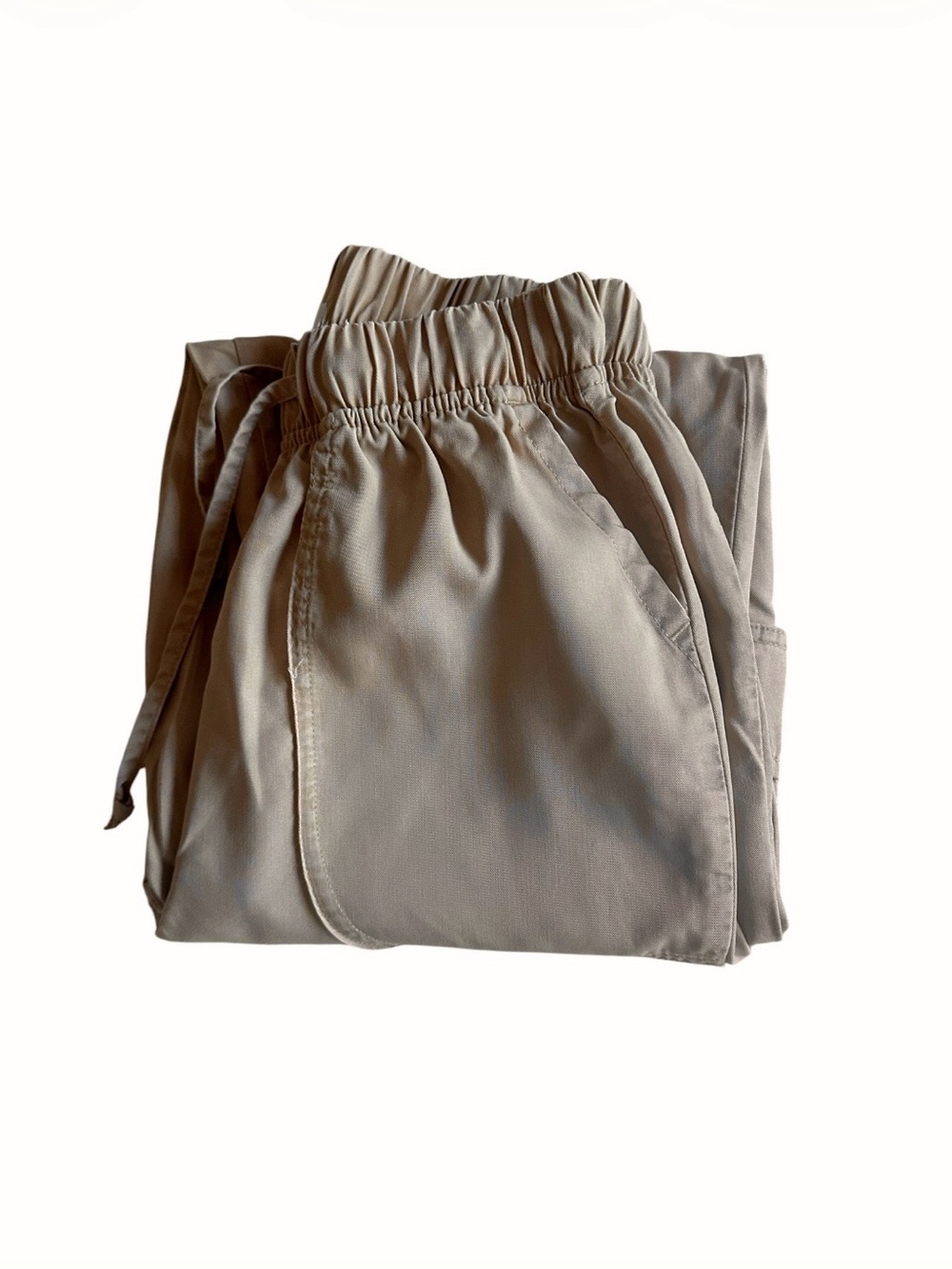 Lightweight Cargo Jogger Pants in Light Beige